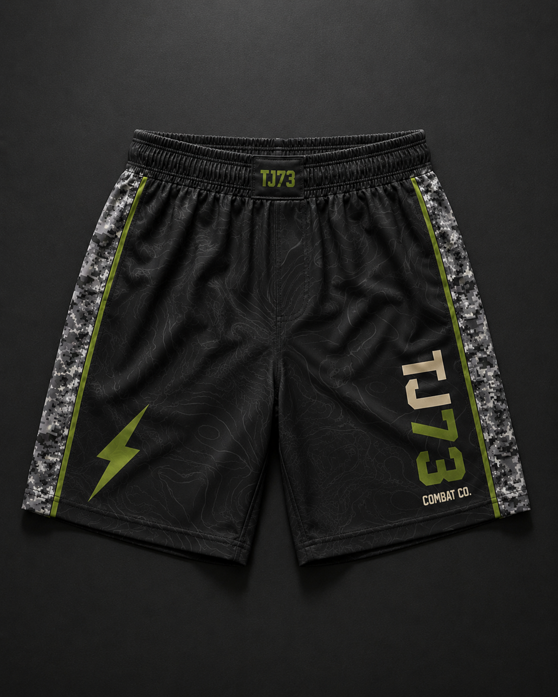 TJ73 Combat Co. fight shorts included in the No-Gi Kit